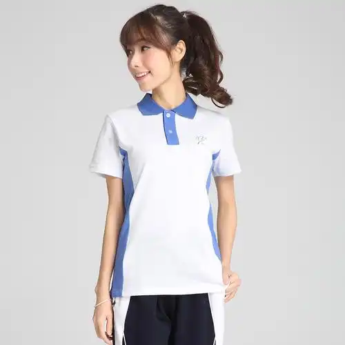 中学生上衣短袖修身深圳校服夏装女款