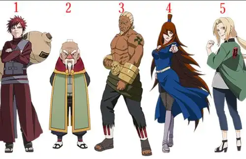 火影忍者五影退休后的形象雷影头秃了水影老了我爱罗哭了