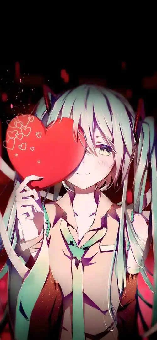 超高清手机壁纸 二次元动漫锁屏_end_眼眸_因为