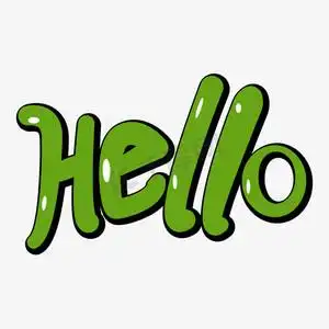 hello卡通艺术字体