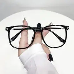 jesmoor黑银近视眼镜配161防蓝光非球面镜片