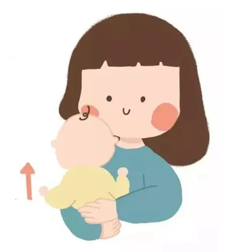 宝宝吐奶咋办5张图教你如何正确拍嗝