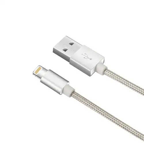 mfi认证苹果数据线 苹果六充电线1m 金属编织mfi认证.