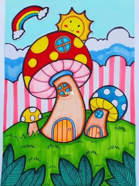 幼儿园儿童画 幼儿园儿童画画大全简单漂亮 | 多想派