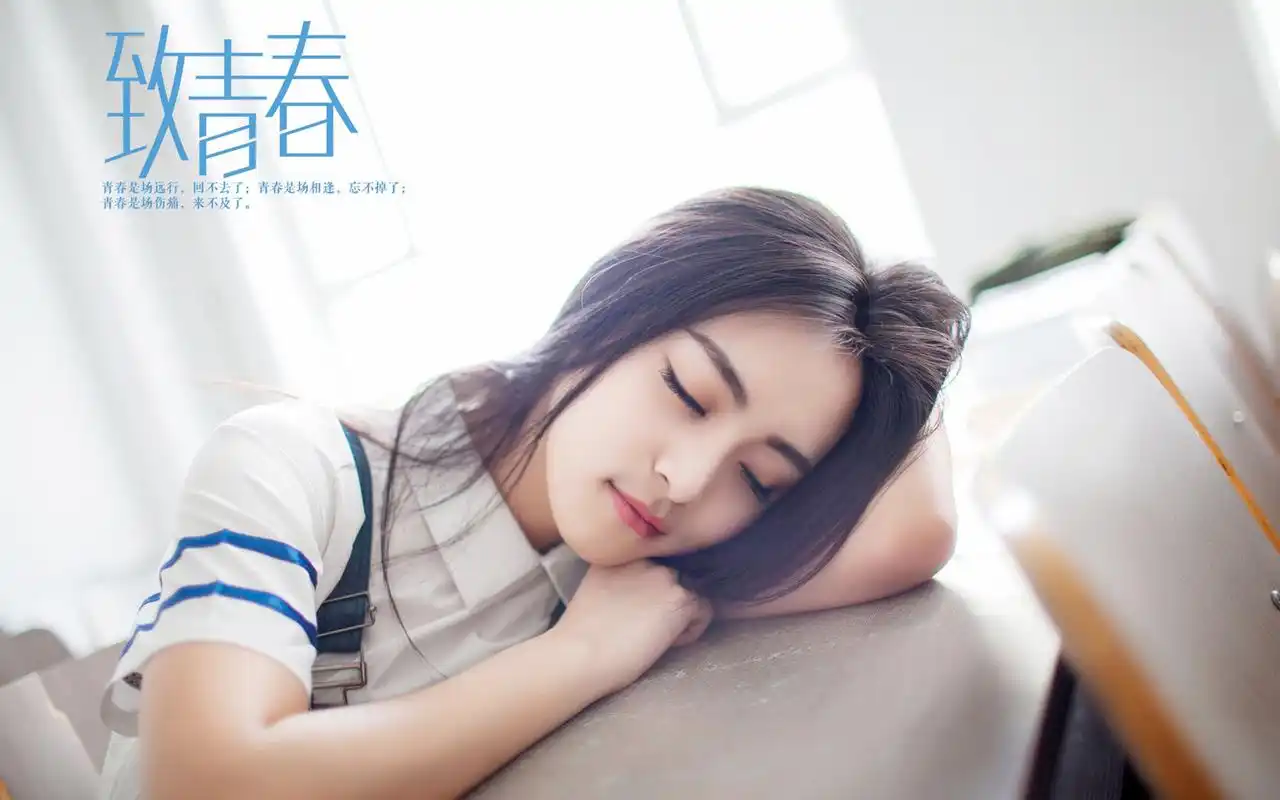 致青春毕业季美女模特宽屏高清电脑桌面壁纸下载