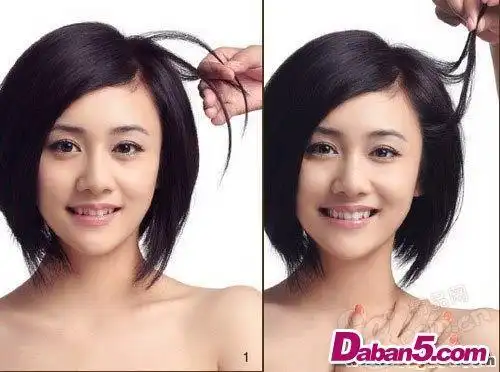 隐形烫发型图片