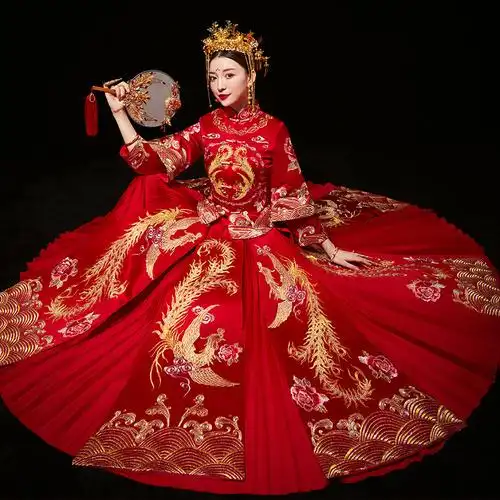 秀禾服2019新款春夏季新娘结婚礼服古装出阁服嫁衣中式婚礼秀和女