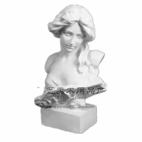 绘岳美术石膏人物头像小琴女素描石膏像写生静物美术室配套器材