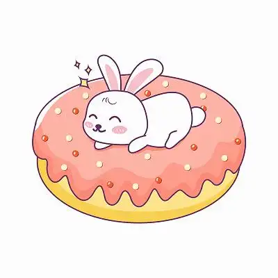 卡通甜甜圈素材-卡通甜甜圈图片-卡通甜甜圈素材图片下载-觅知网