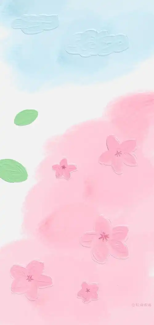 油画壁纸 - 插画 素材 ins 韩系 可爱 简约 手绘 动漫 锁屏 屏保 卡通