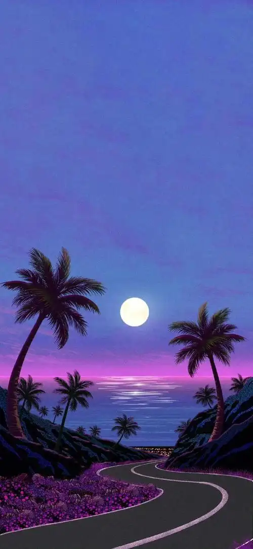 手机壁纸·蒸汽波风格