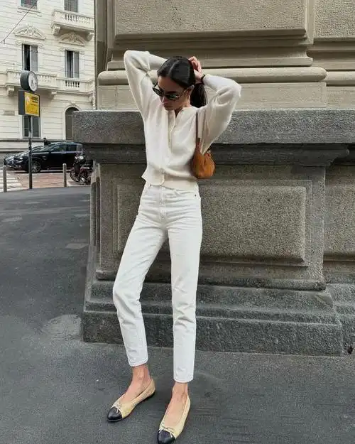 今年春天穿白裤子美翻了