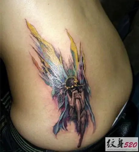 好看的天使纹身图案
