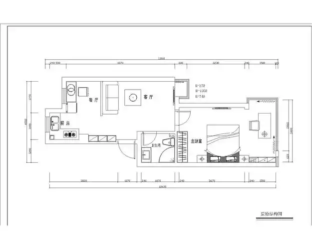单身公寓平面布置图,求各位大神指教啊