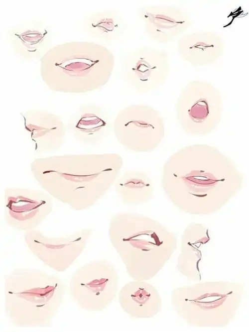各种各样的嘴巴画法