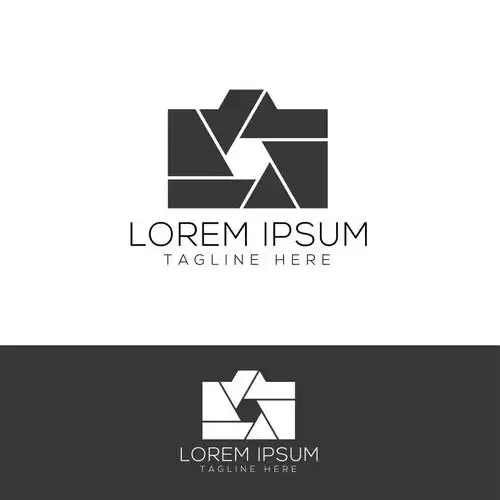 摄影主题logo矢量设计