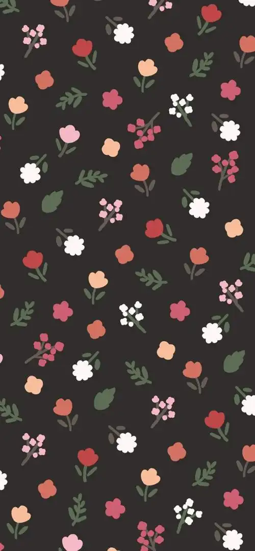 小清新碎花纹理平铺手机壁纸