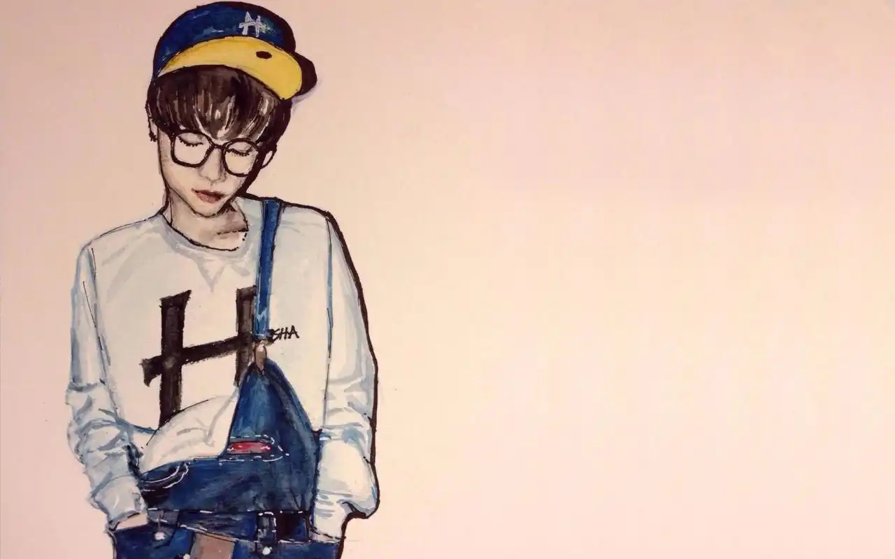 花儿与少年 华晨宇 花花q版人物图片电脑桌面壁纸下载