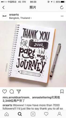 手帐英文字体设计,每一张都很漂亮.(作者:oraarts)