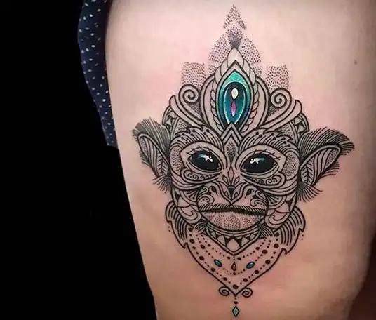 猴子纹身的寓意含义:十几款精选猴子纹身图案赏析
