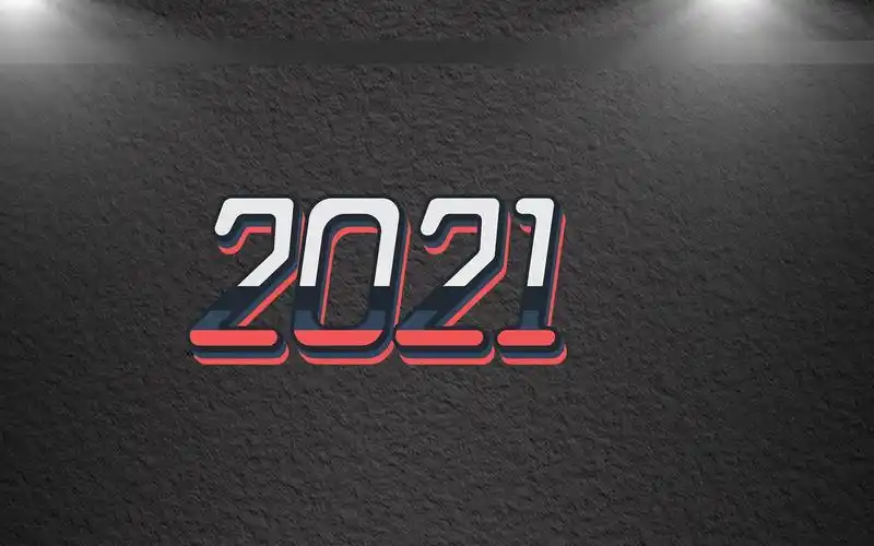 2021创意暗色系艺术字背景图,艺术壁纸-回车桌面