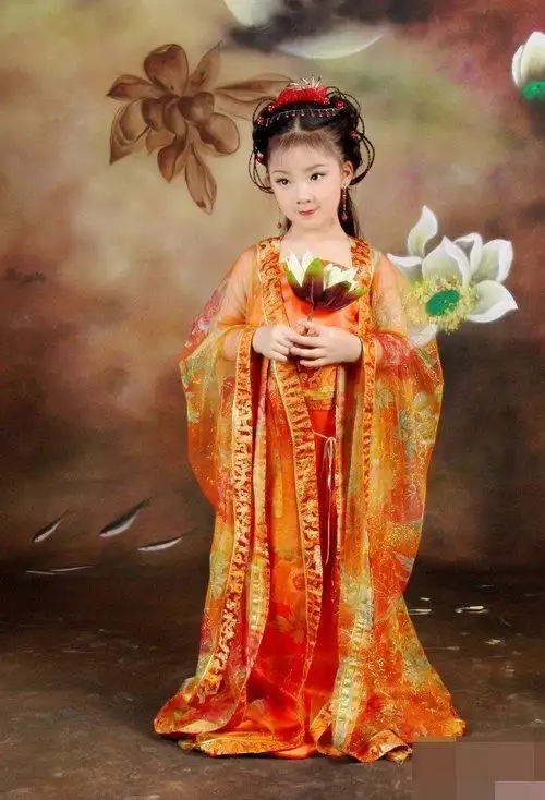 古代小女孩的扎盘发型 典雅美的女童造型