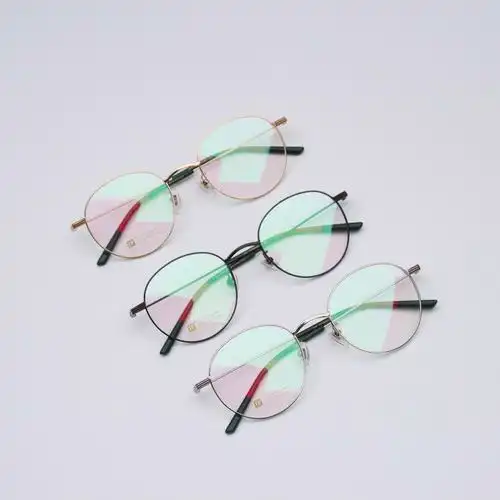 特价新款纯钛眼镜女式近视圆框超轻