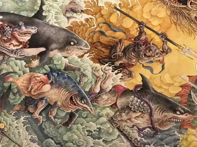 艺术者侯亚楠:手绘大神笔下的鬼神世界,网友:请收下我的膝盖