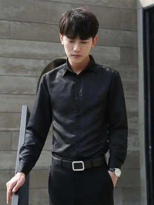 衬衣衬衫白衬衫职业务正韩版商务长袖寸衫西装衬衫