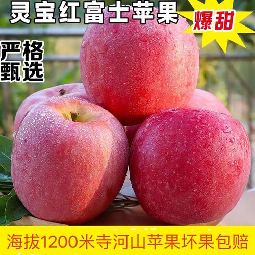 灵宝寺河山苹果冰糖心脆甜多汁富硒水果当季应季坏果包赔红富士