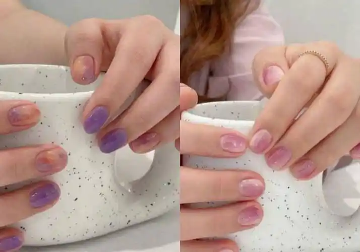 适合夏天显白的美甲颜色,好清新时髦,喜欢美甲的女生请收好!