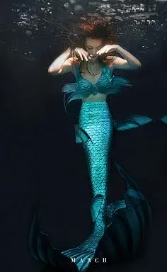 影集美人鱼鱼尾服装美女蛇妖精