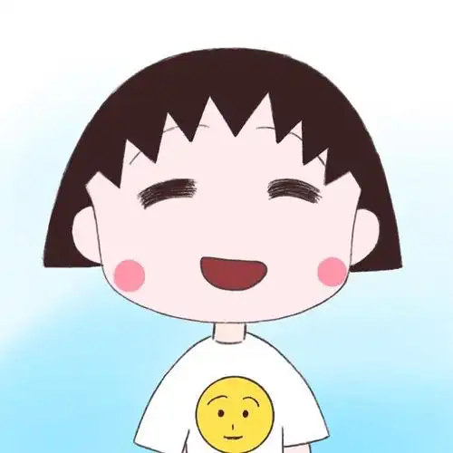 樱桃小丸子手绘水彩头像,卡通头像图片-回车桌面