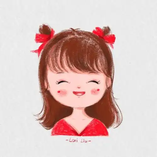 手绘可爱萌娃女生头像