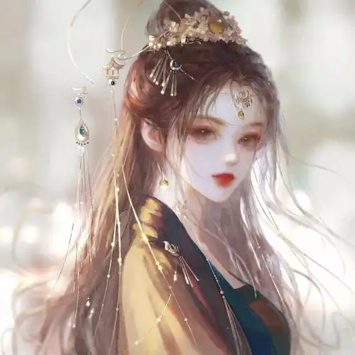 灼灼桃花,三千繁华. 厚涂古风女生头像