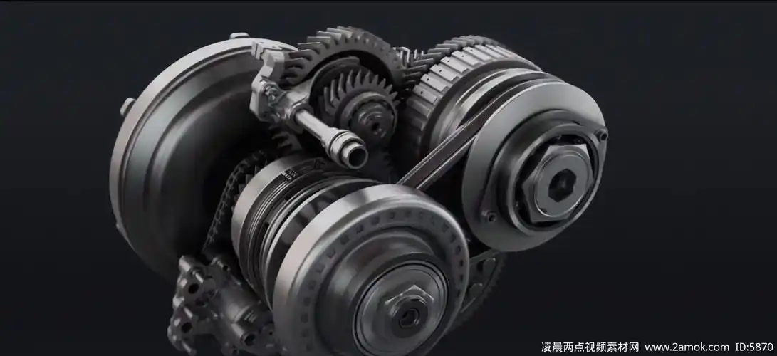 3d汽车新型无级变速器视频素材