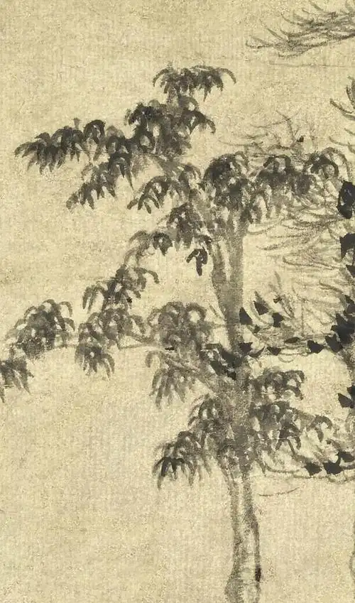 元,倪瓒《六君子图》(上海博物馆藏)_云林