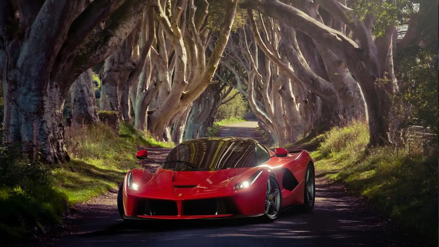 炫酷最新跑车壁纸_法拉利家族的跑车