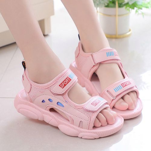 夏季新款女童凉鞋公主沙滩男中大童学生凉鞋