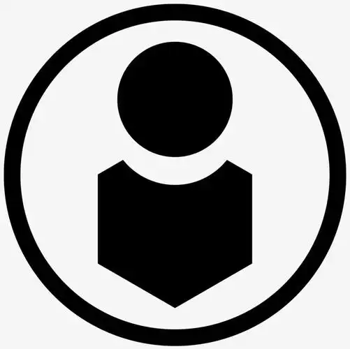 矢量黑色用户个人图标