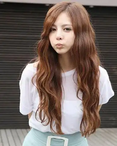 中长发烫发小卷图片 长发发梢小卷烫图片(3)