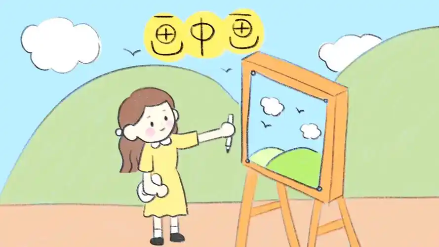 一年级美术《画中画》- 简笔画怎么画?