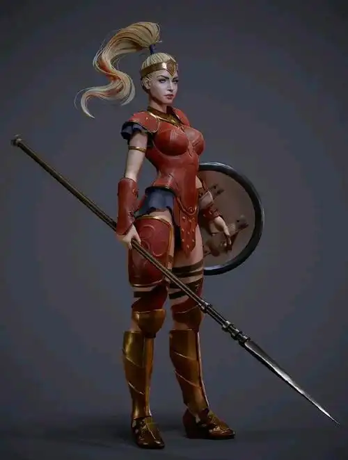 建模欣赏:《暗黑破坏神2》亚马逊战士