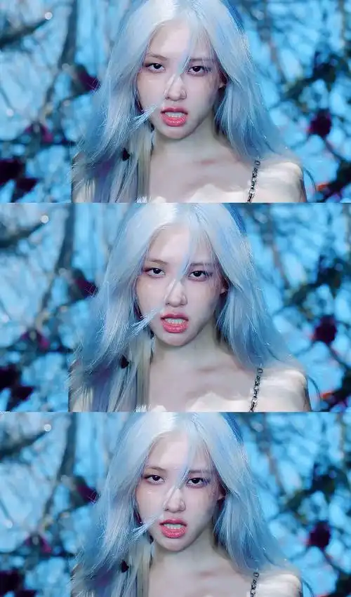 都说rose朴彩英蓝发很潮酷,看了程潇的蓝色发型,瞬间心动了|短发|乐器