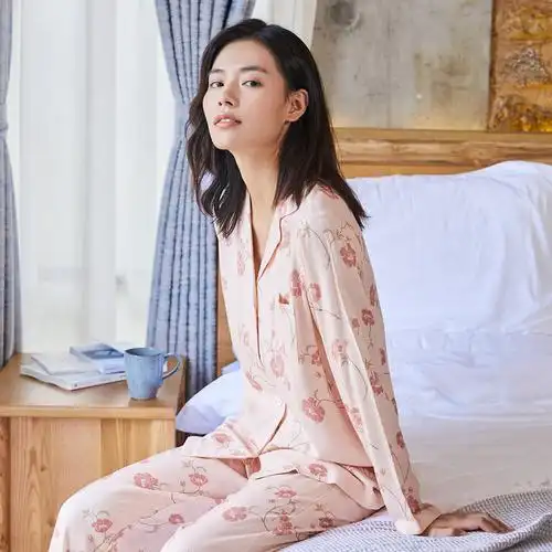 康妮雅夏季睡衣女花间鸟印花女士吊带短裤睡衣家居套头套装