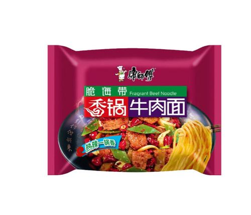 康师傅方便方便面面油泼辣辣子酸汤爆椒麻辣牛肉面冲泡方便面