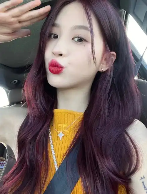 很有韵味的葡萄紫发色