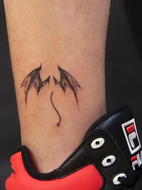 小恶魔翅膀_纹身图案手稿图片_草莓的纹身作品集