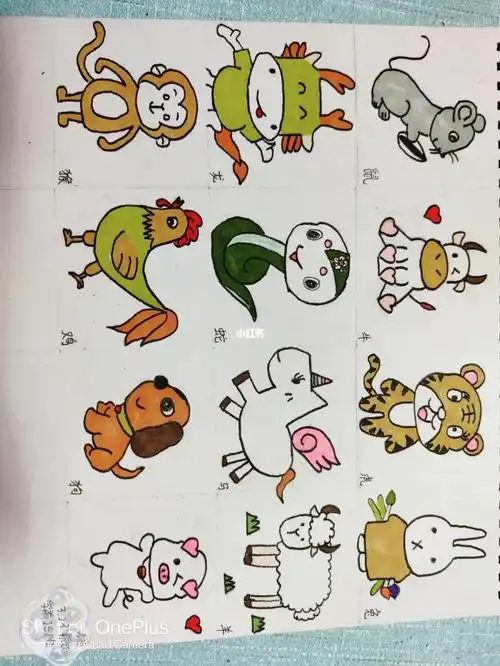 十二生肖简笔画