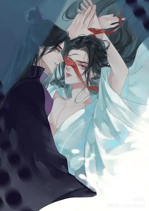 踏宁_二哈和他的白猫师尊燃晚墨燃楚晚宁绘画作品